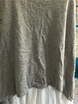 American Eagle Sleeveless Gray Tank & Lace Yoke SM thumbnail 8
