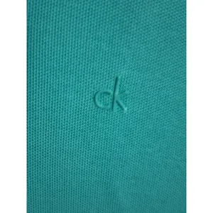 Calvin Klein Womens‎ Classic Fit Teal Polo Shirt Size M thumbnail 2