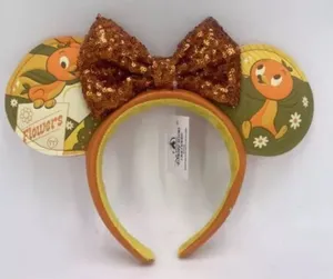 NWT Disney Parks Orange Florida Bird Minnie Mouse Epcot Ears 2023 thumbnail 1