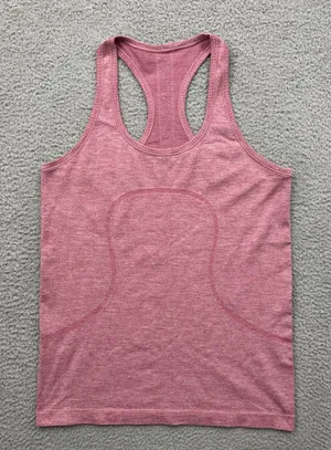 Lululemon Swiftly Tech Tank Top Pink Shimmer Shine Athletic Women's 10 thumbnail 1