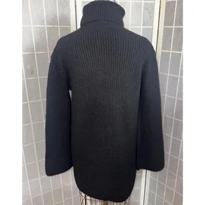 Steve Madden Black Long‎ Sleeve Minimalist Designer Sweater Dress Small NWT thumbnail 5