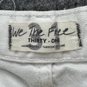 Free People We The Free Jean Shorts 31 Denim Button Fly Distress Cut Offs Beach‎ thumbnail 11