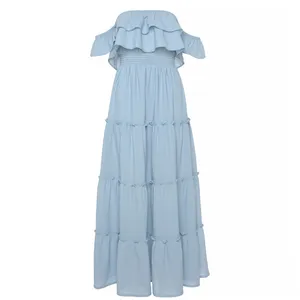 New fabulous‎ dress LASCANA Tiered Carmen Maxi Dress thumbnail 2