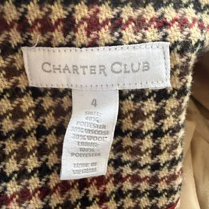 Charter Club long sleeve collared button down fully lined houndstooth blazer 4 thumbnail 9