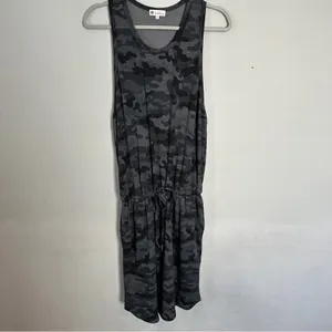 Sundry x Evereve The Weekender Dress Tank Camo Print XL thumbnail 2