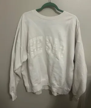White The Bar Varsity Crewneck Sweatshirt thumbnail 1