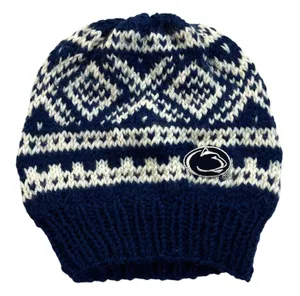 Penn State Nittany Lions Beanie Knit Hat Cap Retro Handmade PSU Old School Football thumbnail 1
