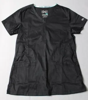 EDGE by IRG black women's scrub top | Size Small‎ thumbnail 1