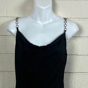 Princess Polly Mia black bodysuit with chain straps size 6 thumbnail 5