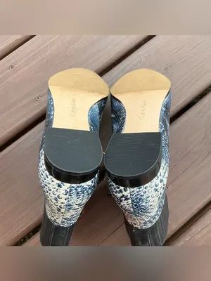 Calvin Klein Snake-Print Pointed Toe Ankle Boots 🪻🪻 thumbnail 8