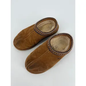 UGG Tasman Slipper Women Size 8 Chestnut Suede‎ Shearling Boho Cozy Casual thumbnail 2