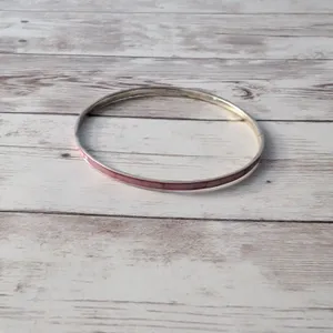 Vintage Bracelet Very Thin Bangle thumbnail 6