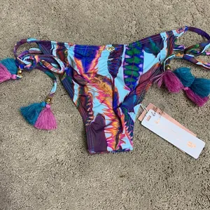 PILYQ Vida feather teeny string bikini set. New thumbnail 13