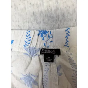 Wild Fable‎ Azure Blue White Linen Blend Print Mini Skort Womens Medium NWT thumbnail 5