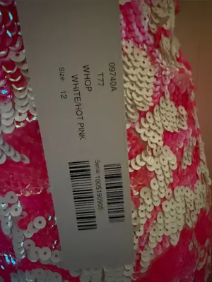 Jovani Pink and White Sequin Floral Mini Dress thumbnail 3