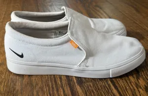 Nike Court Royale AC Slip White Canvas Women's Shoes Size 9 BQ9138-100 thumbnail 1