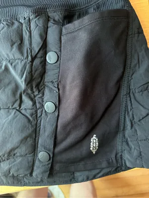 FP‎ Movement by Free People Black Quilted Mini Skirt with Side Snap size XS thumbnail 4