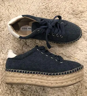 Steve Madden Attitude Denim Platform Espadrille Sneaker thumbnail 3