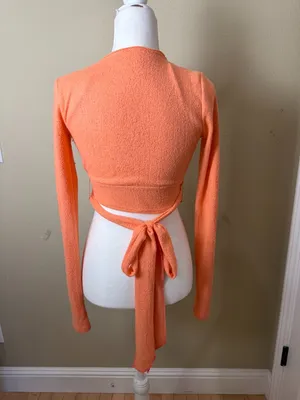 Urban Outfitters Out from Under Super Soft Tie Wrap Sweater Top Size Small thumbnail 5