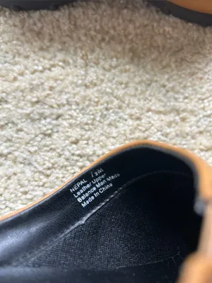 Pazzo Vtg retro tan leather slide mules 7.5 women’s shoes artsy funky thumbnail 6