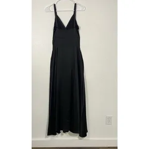 Trashy Diva Black Maxi Dress Size XS 100% silk thumbnail 6