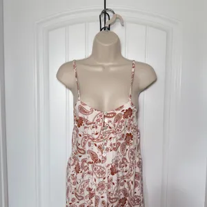 ASOS Design Size 2‎ Brown Cream Sleeveless Boho Western Cottagecore Maxi Dress thumbnail 3