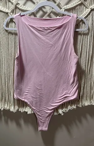 a new day Blush Pink Sleeveless Scoop Neck Bodysuit thumbnail 1