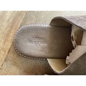 Urban Outfitters Brown Bonnie Sandals Lace-Up Suede Gold Rivet Women Size EUR 41 thumbnail 4