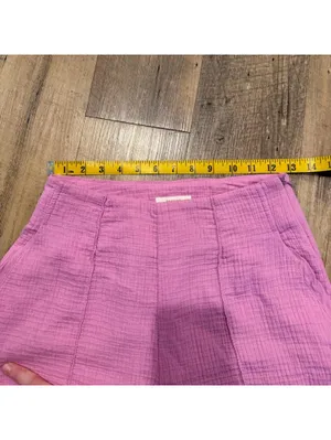 Maeve for Anthropologie Hot Pink Soft Cotton Wide-Leg Pants Women’s 0 thumbnail 3