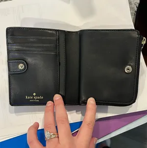 Kate Spade Black Wallet Leather thumbnail 4