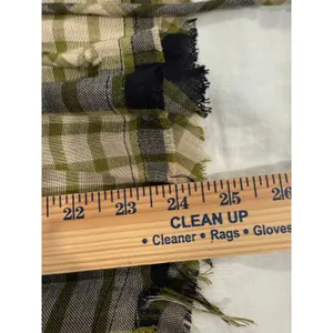 We The Free Ruched Sleeve Fringe Hem Plaid Snap Button Shirt Black Women's Small thumbnail 12