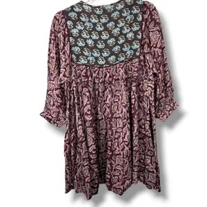 Natural Life Dara Floral Boho Bohemian Tunic Peasant Flowy Babydoll Mini Dress thumbnail 6