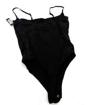 Skims Fits Everybody Black Onyx Cami Bodysuit New with tags Size Small thumbnail 3