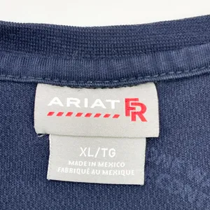 Ariat Womens FR AC Long Sleeve Work Shirt XL Navy Flame Resistant Cotton CAT 2 thumbnail 7