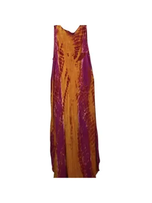 Women's Multi and Orange Dress Size M thumbnail 3