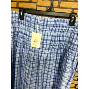 Free Assembly Blue Plaid Midi‎ Skirt Size XL thumbnail 4