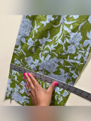 Maeve by Anthropologie London Green Blue Floral Wide Leg Pants size XS EUC thumbnail 6