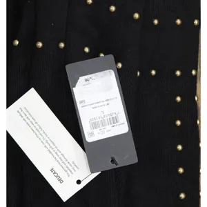 Guess Womens Sleeveless Studded Veronika Bodycon Knit Sweater Dress Jet Black L thumbnail 3