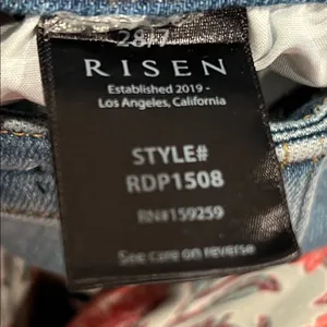 Risen Stylish Blue Straight Leg with ankle slit Women's‎ Jeans 28 thumbnail 6