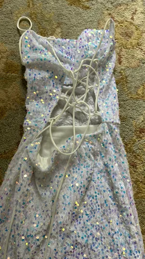 Lucy in the Sky Cowl Sequin Dress thumbnail 4