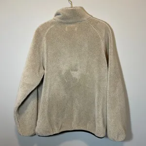 Lands End Vintage Sherpa Fleece Jacket Medium‎ Beige Full Zip thumbnail 9