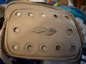 Ed Hardy Sand Vegan Leather Crossbody Bag thumbnail 1