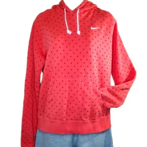 Nike Coral Polka Dot Long Sleeve Hoodie Medium thumbnail 1