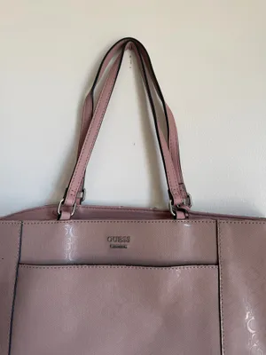 Guess Los Angeles Blush Pink Tote Bag Purse thumbnail 2