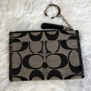 y2k Coach Black Carriage Card Holder Coin Purse Wallet thumbnail 2