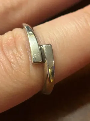 Ring band silver plated size 6.25 2.25g thumbnail 1