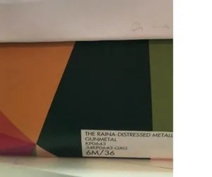 NWT Katy Perry Raina Fabric Pointed Toe Mid-Calf Fashion gunmetal Metallic boot thumbnail 11