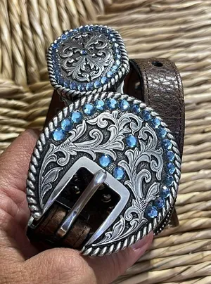 Ariat 2008 limited edition buckle. Handcrafted full grain leather. thumbnail 1