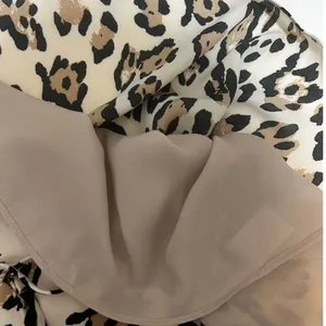 Y2K Socialite Women Babydoll Cami‎ Top L Animal Print Lingerie Lined Lace Trim thumbnail 6