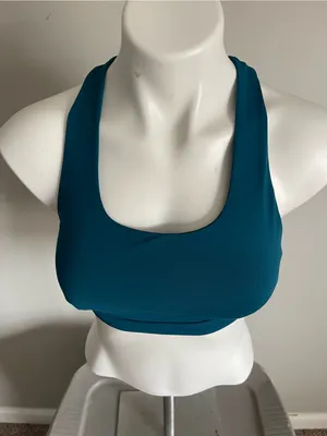 FABLETICS Teal Racerback Sports Bra Sz S thumbnail 3